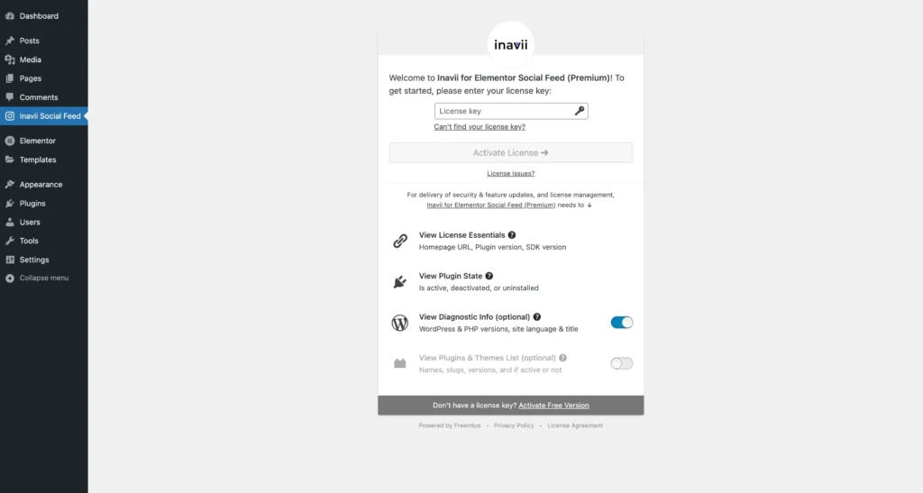 Activate your premium license