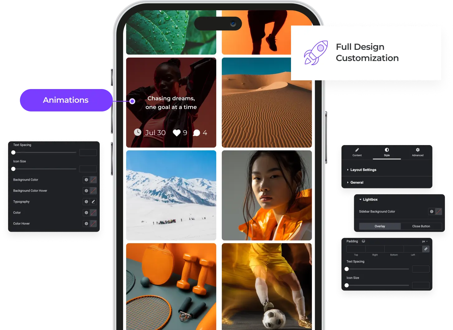 Image showing editing in Elementor.